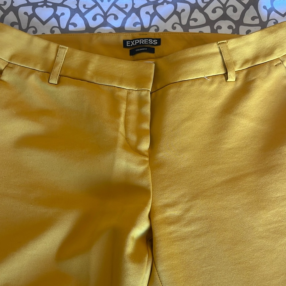 Perfect for fall! Yellow dress pants from Express! Super cute!!